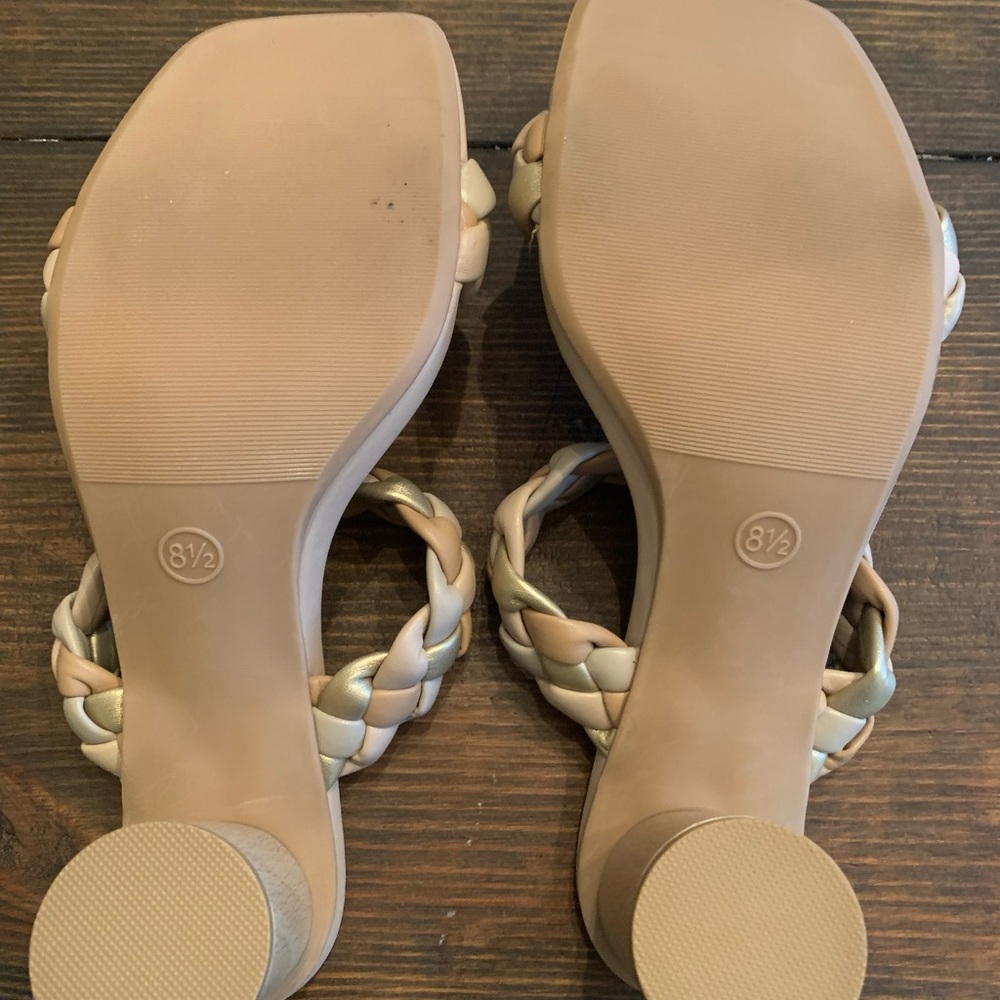 Women’s size 8.5 sandal heels.